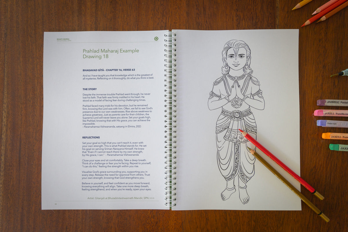 Journey through the Narasimha Leela | Coloring Book