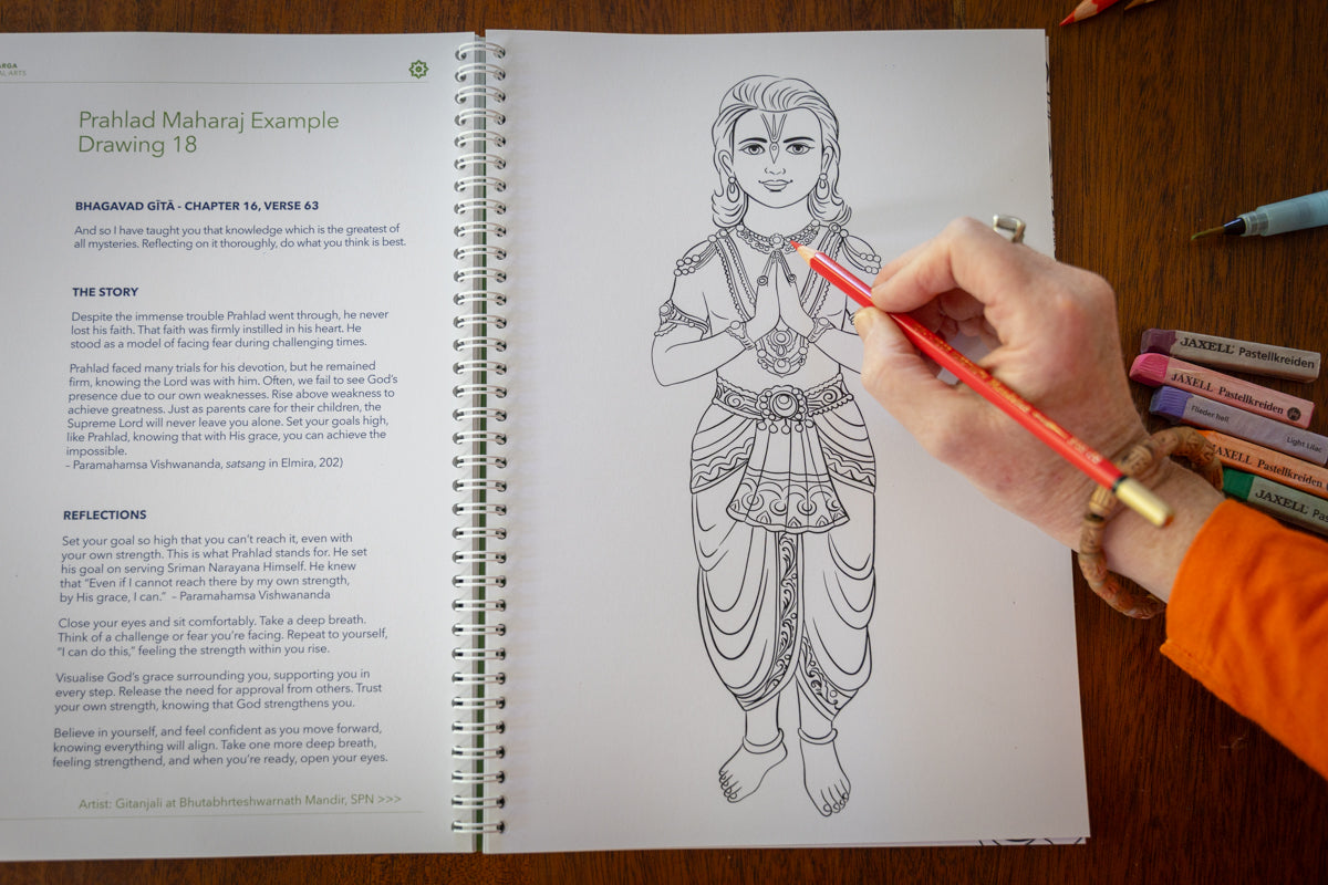 Journey through the Narasimha Leela | Coloring Book