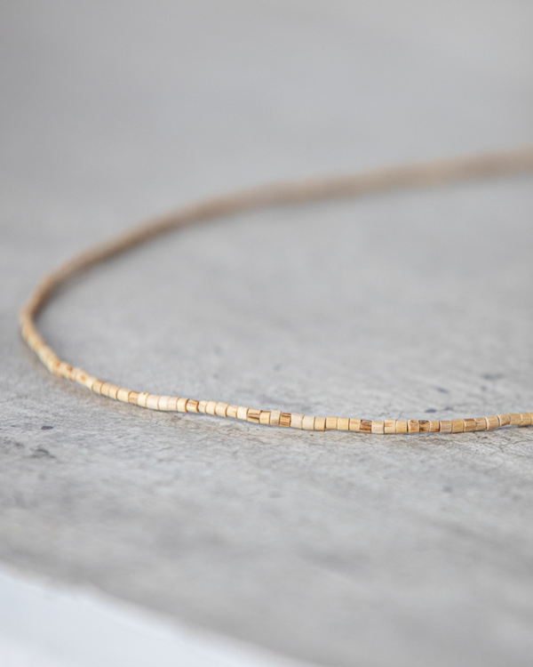 Tulsi Kanthi Mala | Barrel Beads