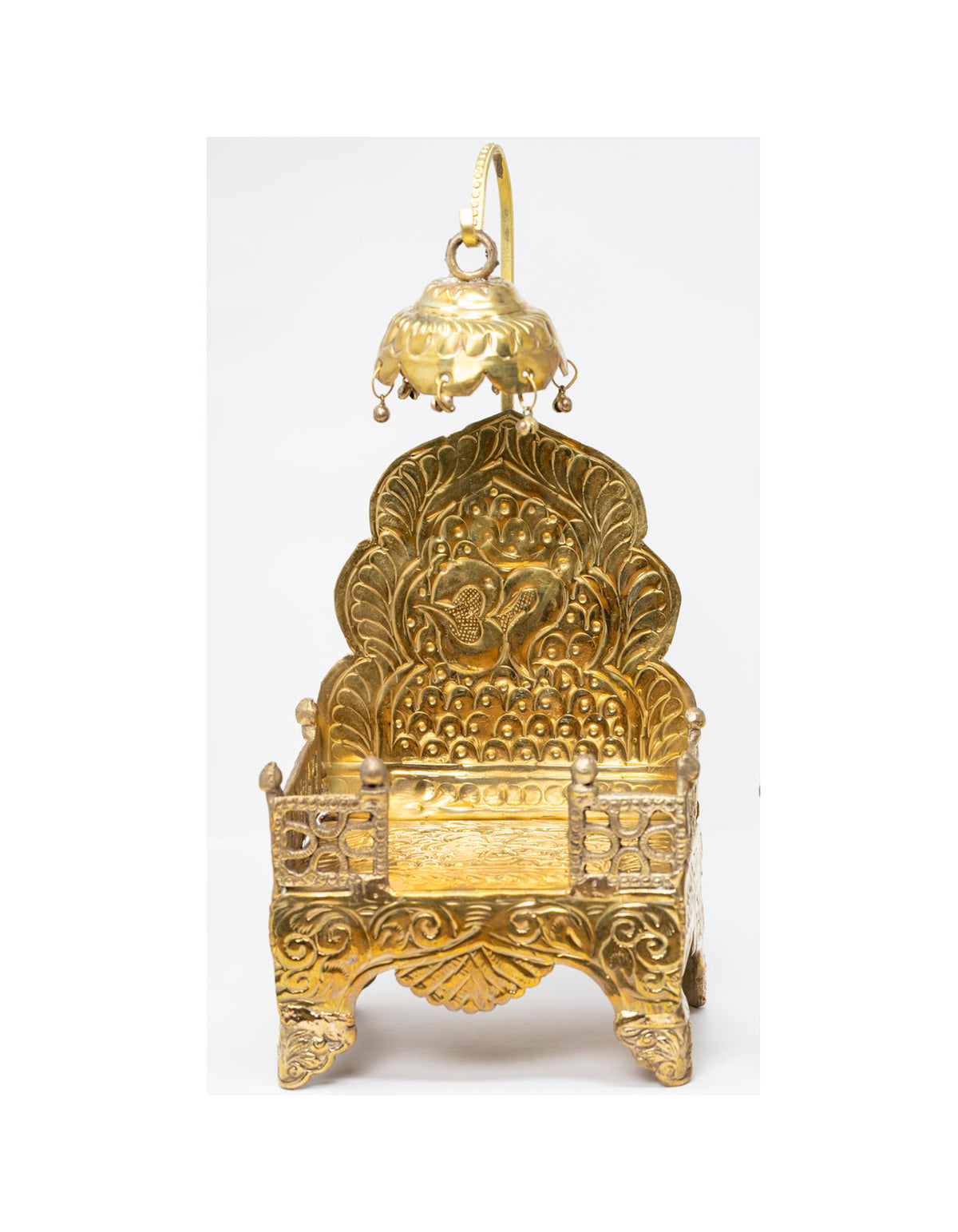 Singhasan | Rectangle Golden Brass | 6 Sizes