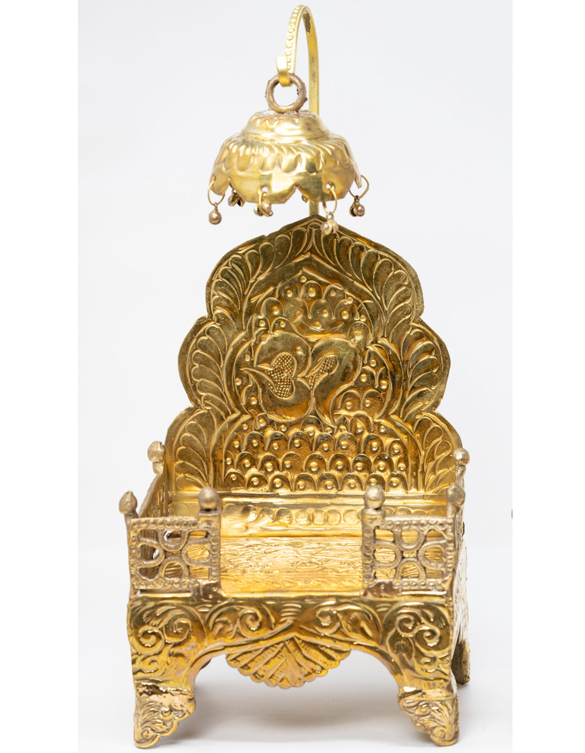 Singhasan | Rectangle Golden Brass | 6 Sizes