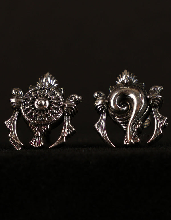 Earrings | 925 Silver Shankha Chakra