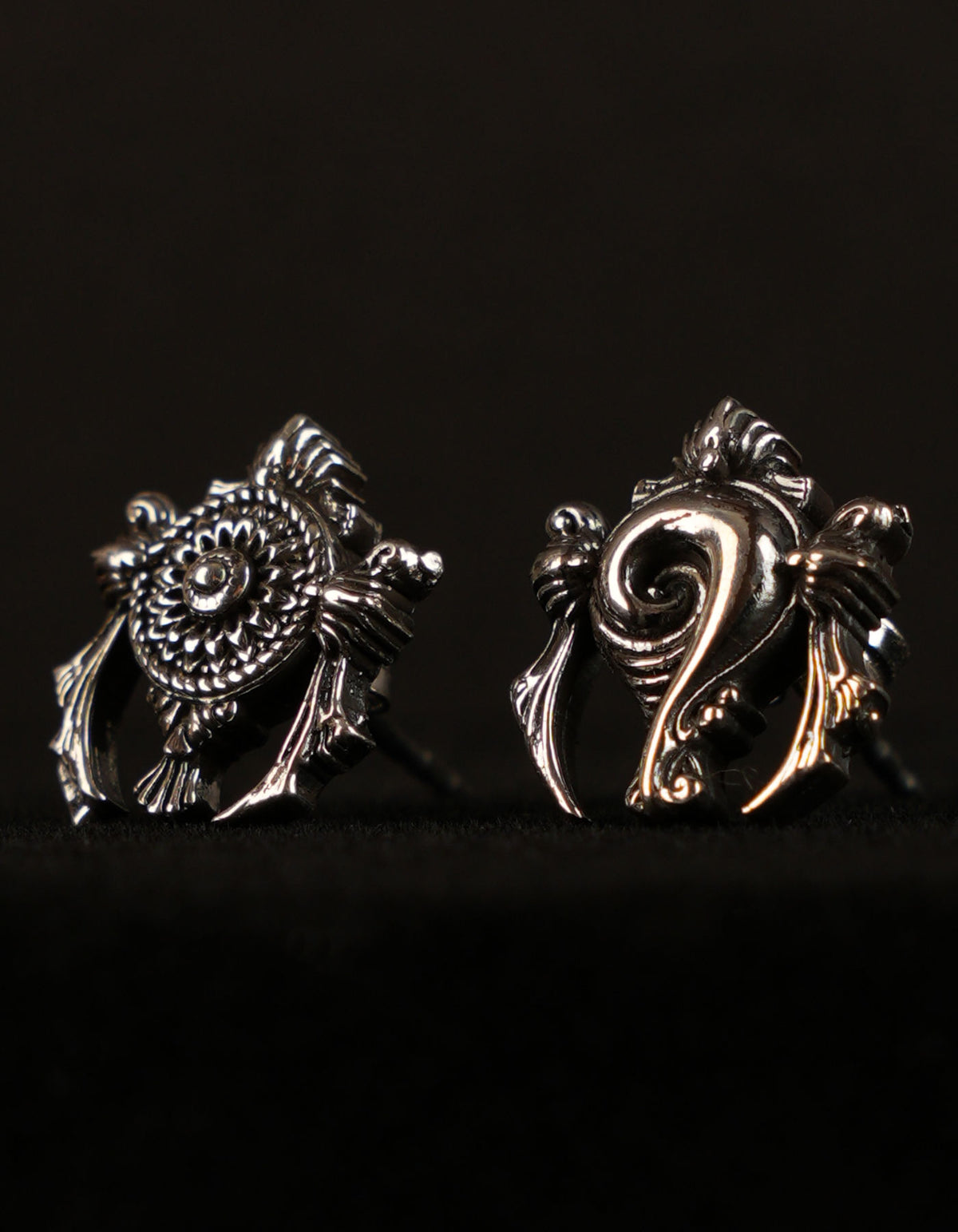 Earrings | 925 Silver Shankha Chakra