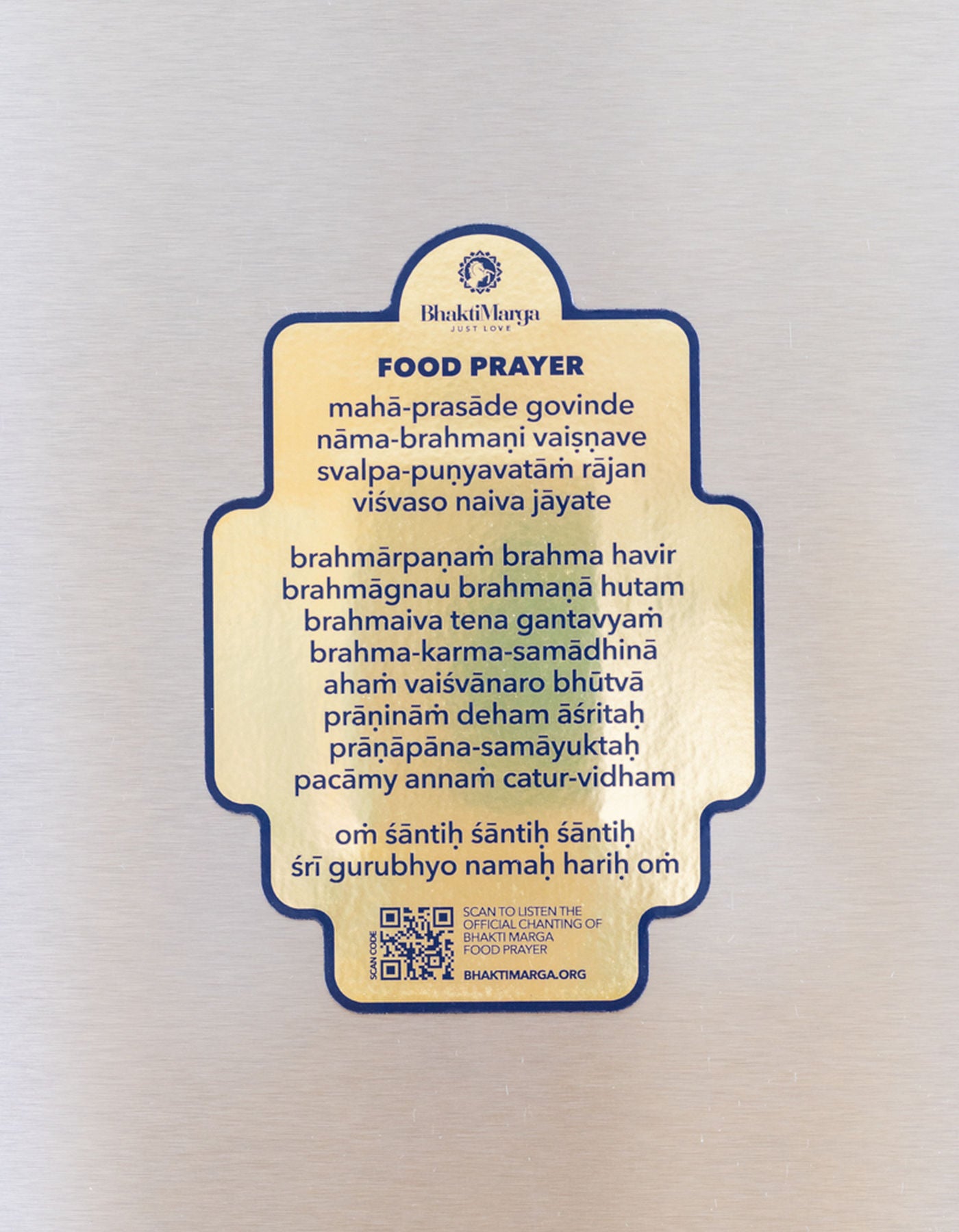 Food Prayer Magnet | BG