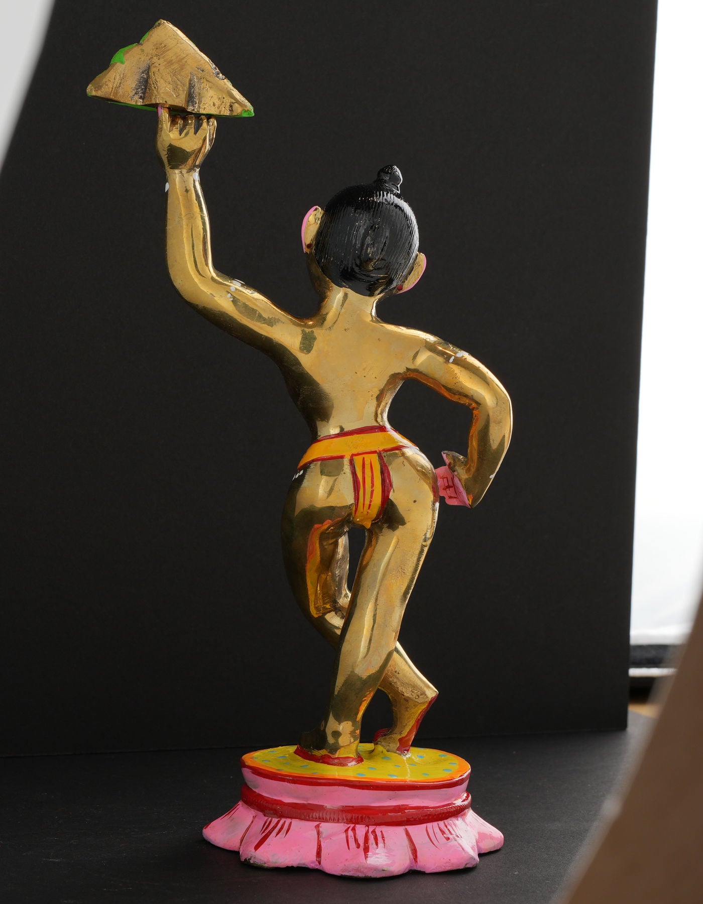 Giridhari lifting Govardhan | AD Golden Painted 7"
