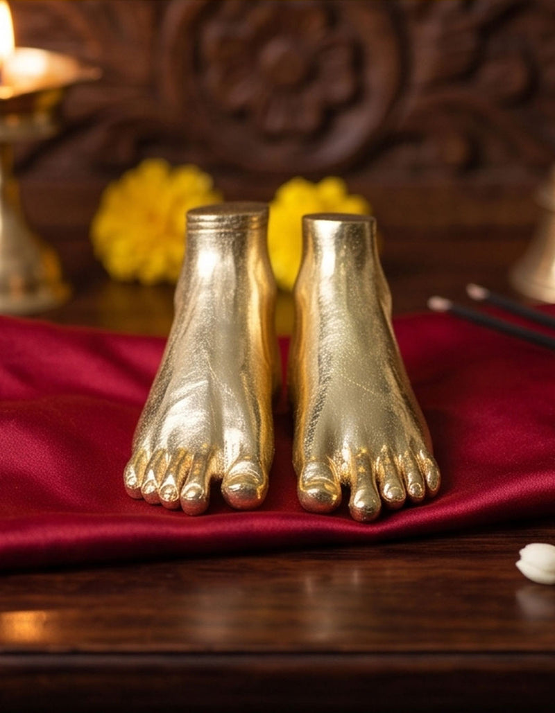 Gurudev 3D Feet | Brass