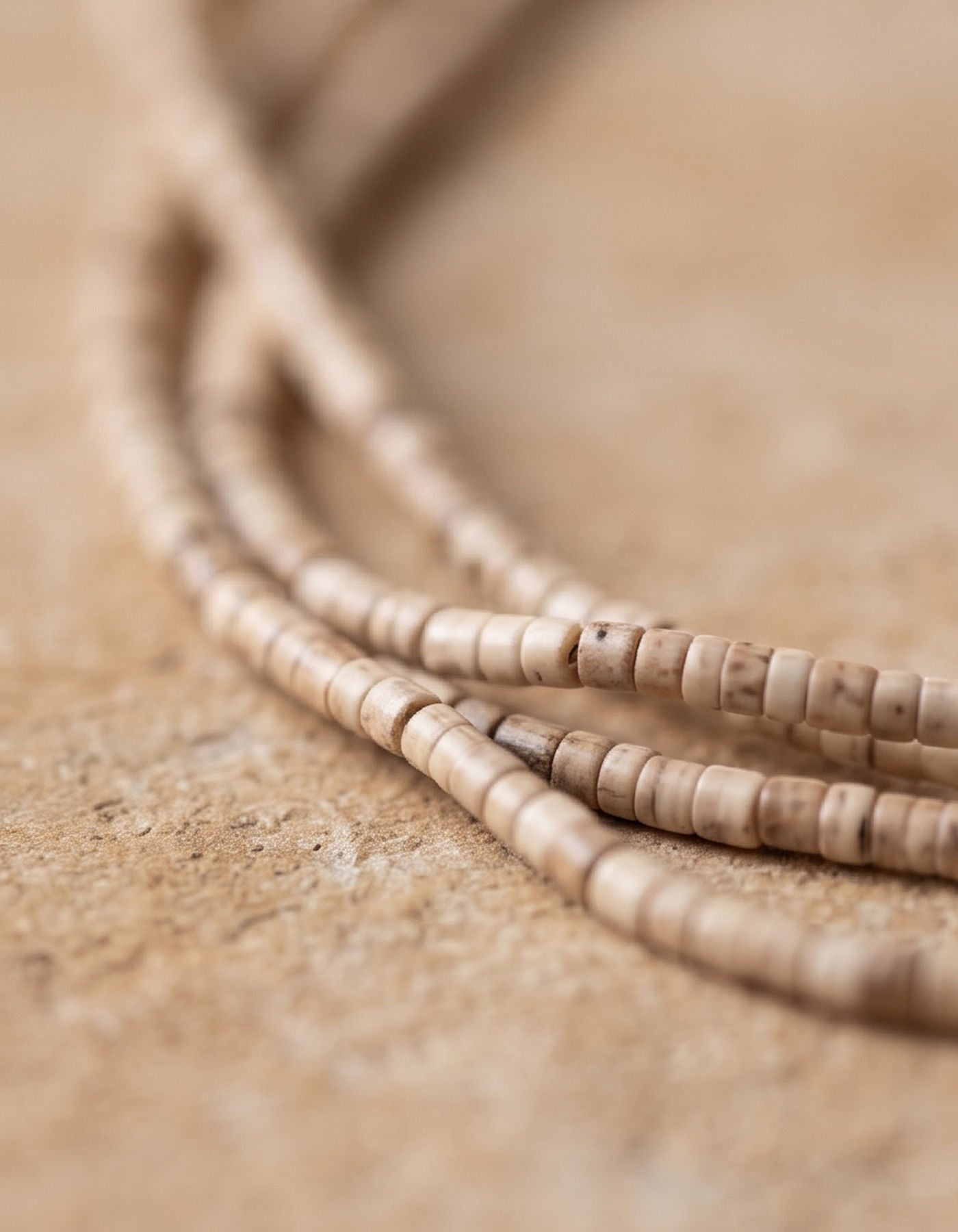 Tulsi Kanthi Mala | Barrel Beads