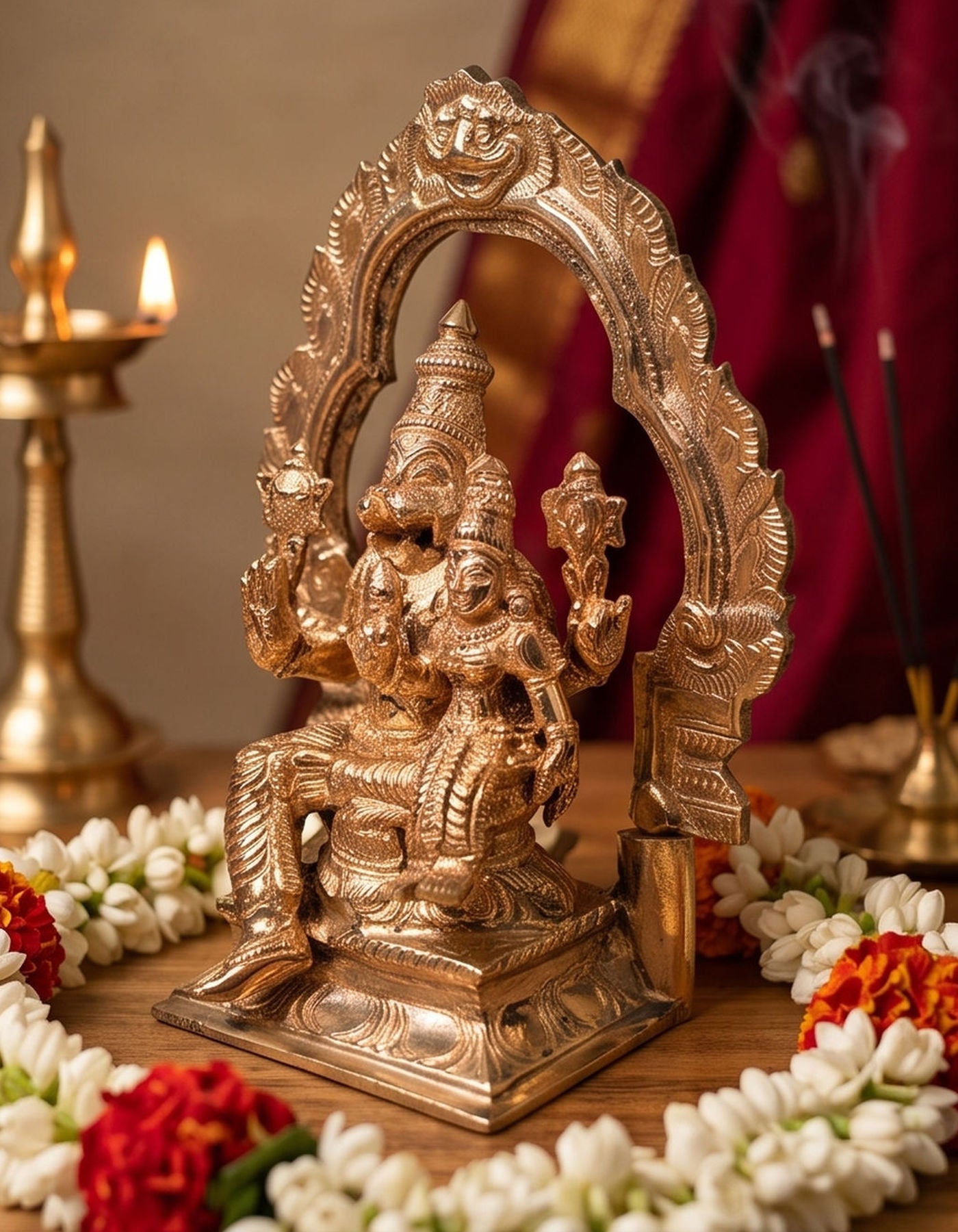 Lakshmi Narasimha with arch | PL 6"  001