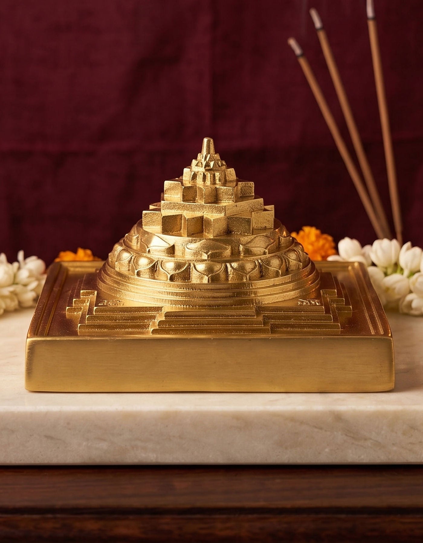 Maha Meru Sri Yantra | 2.5" Brass