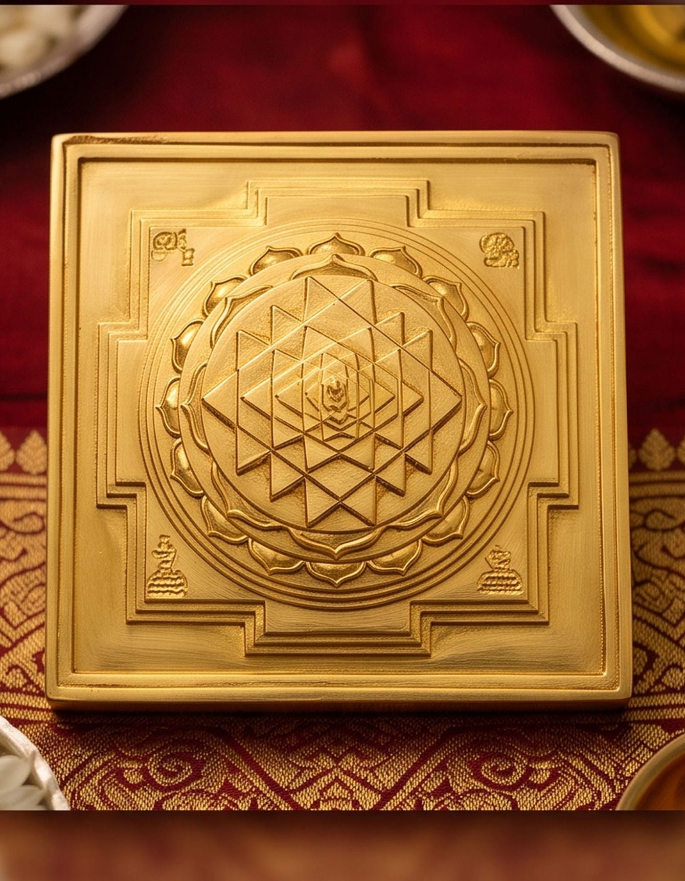 Maha Meru Sri Yantra | 2.5" Brass
