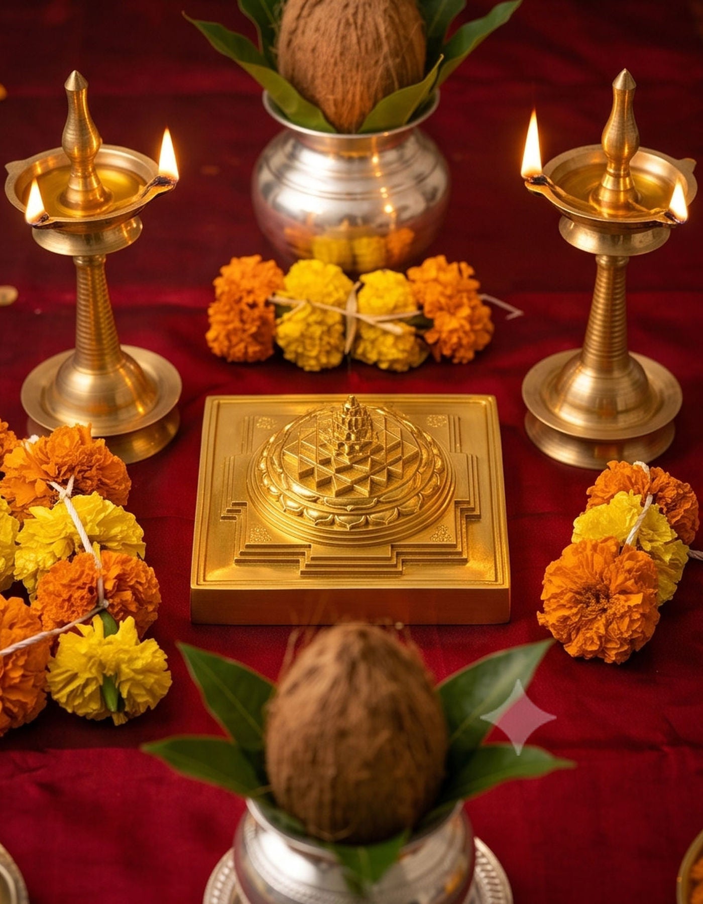 Maha Meru Sri Yantra | 2.5" Brass