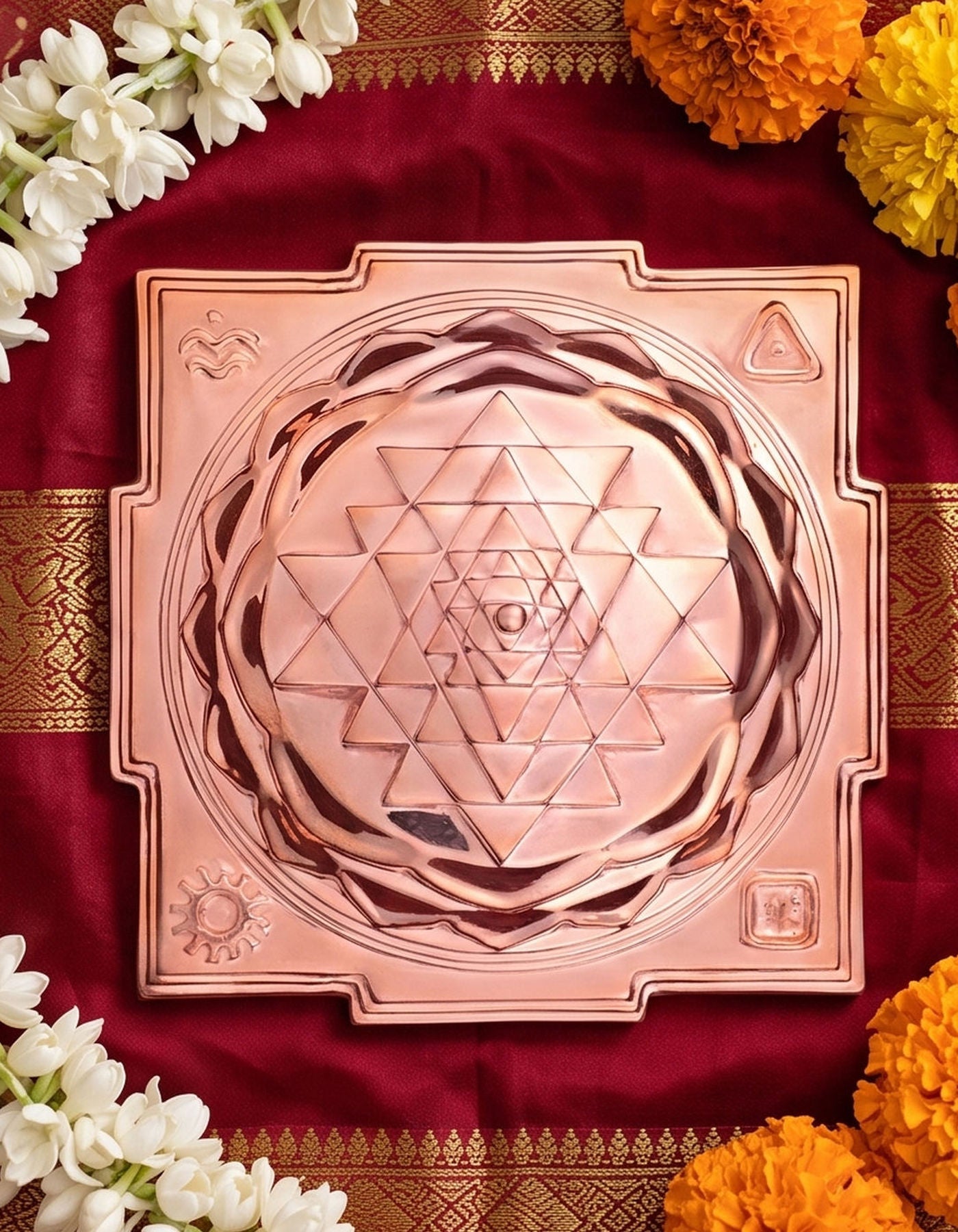 Maha Meru Sri Yantra | 5" Copper