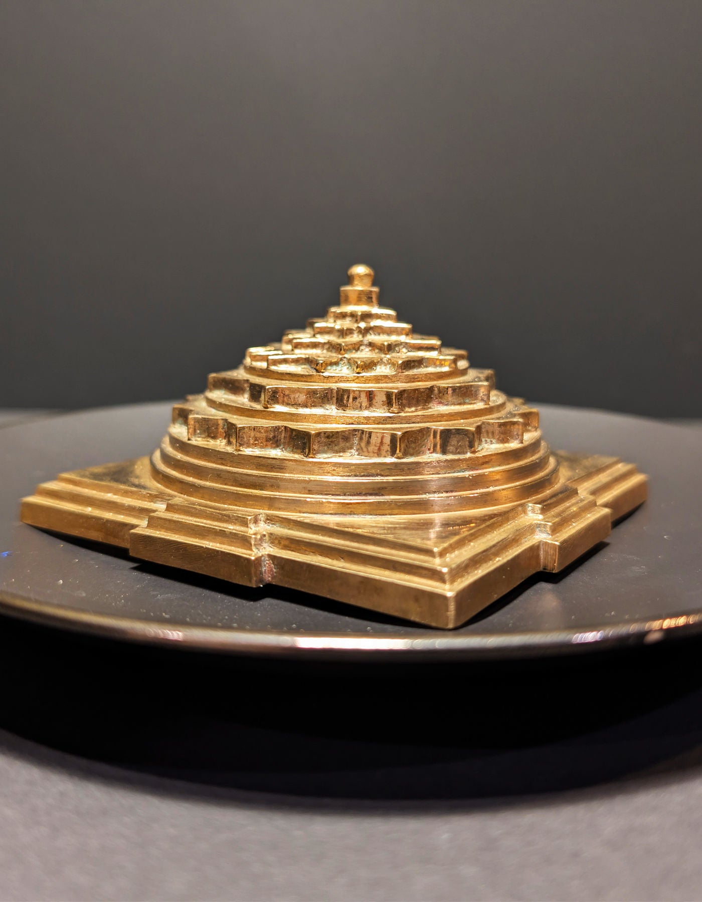 Maha Meru Sri Yantra | 4 1/8" Panchaloha