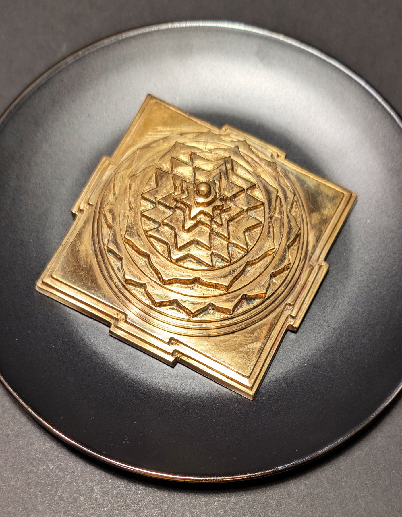 Maha Meru Sri Yantra | 4 1/8" Panchaloha