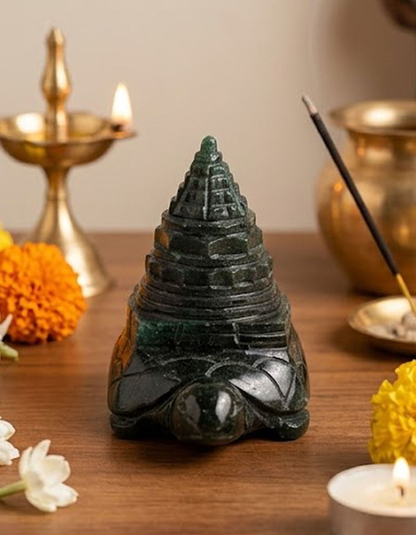 Maha Meru Sri Yantra | Zade Tortoise 2 1/8" 119g