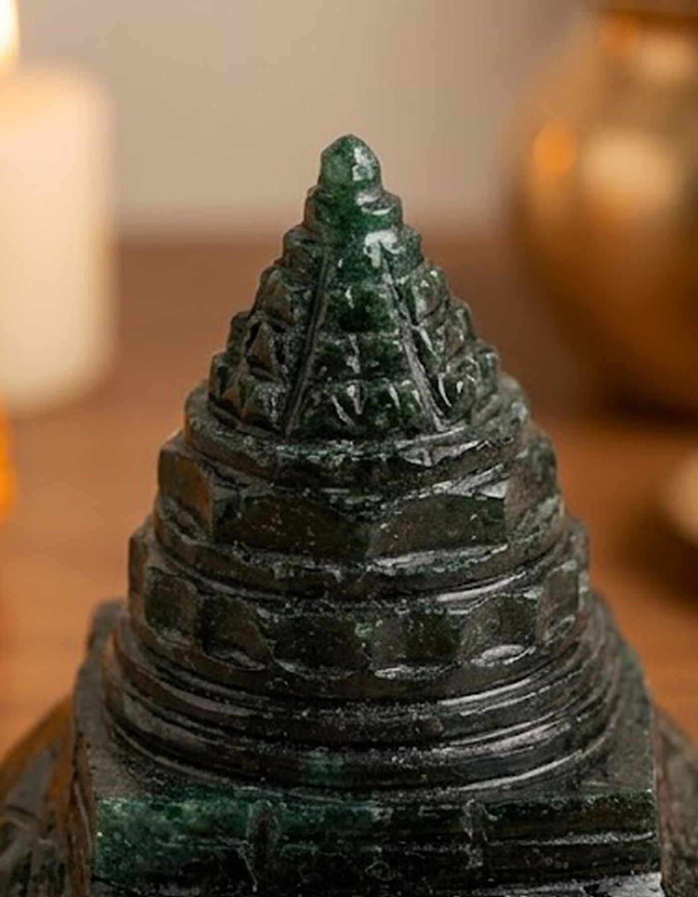 Maha Meru Sri Yantra | Zade Tortoise 2 1/8" 119g