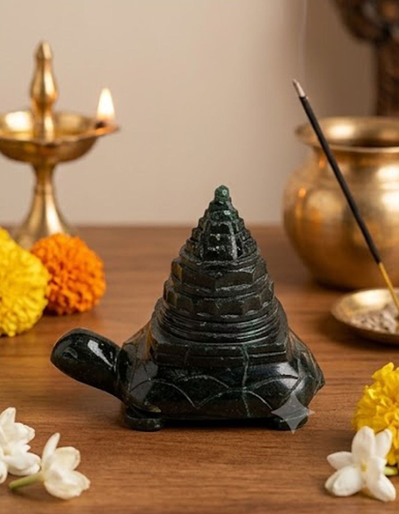 Maha Meru Sri Yantra | Zade Tortoise 2 1/8" 119g