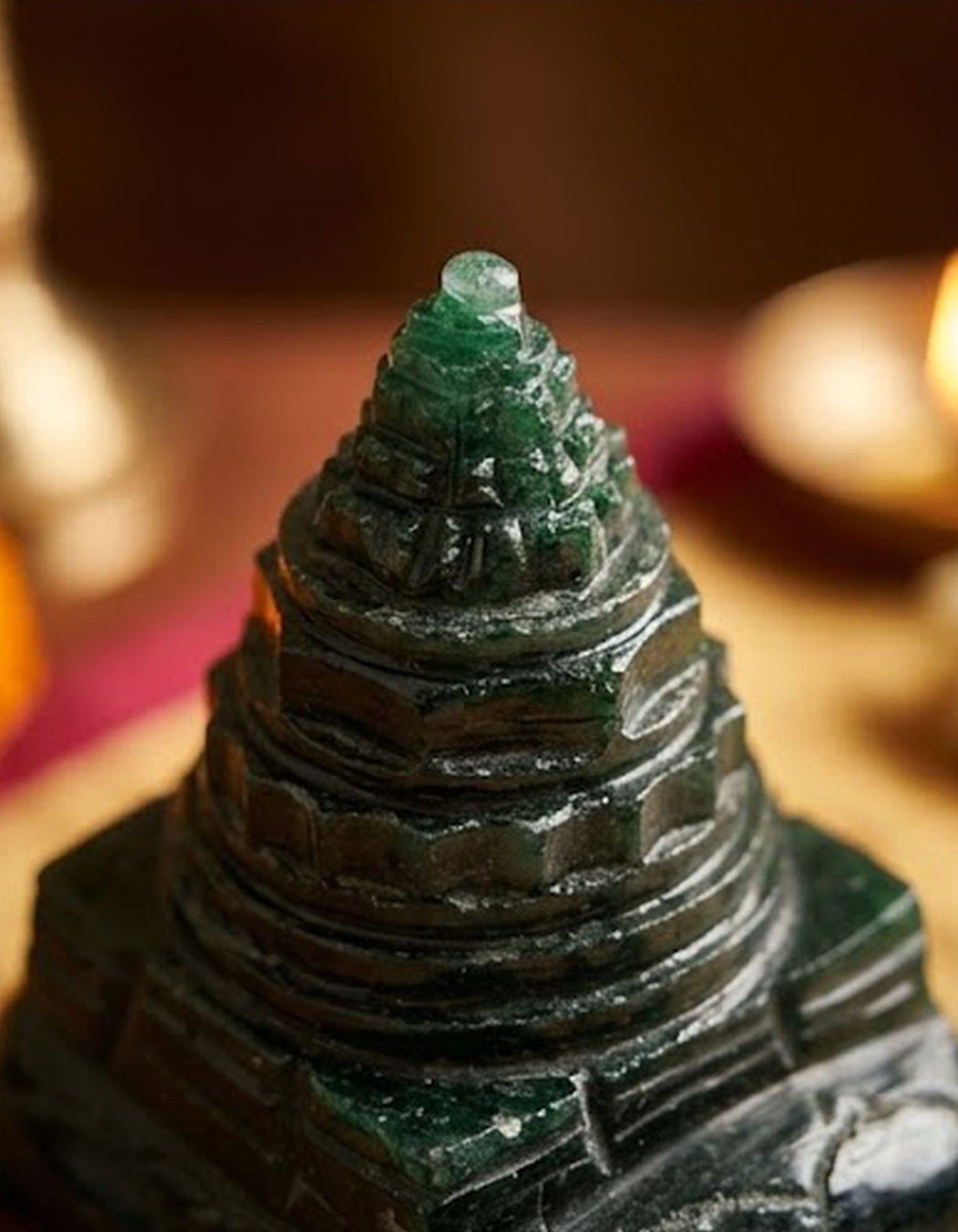Maha Meru Sri Yantra | Zade Tortoise 2 1/4" 139g