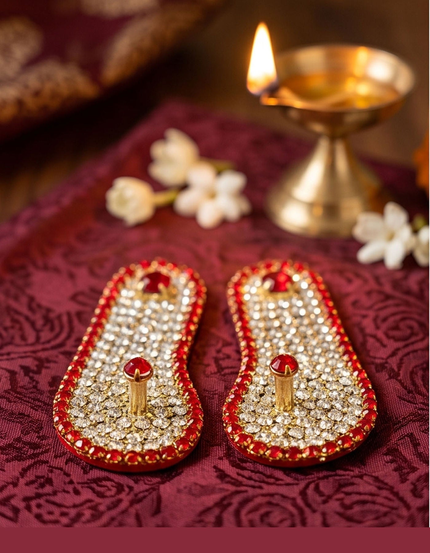 Jeweled Mini Padukas
