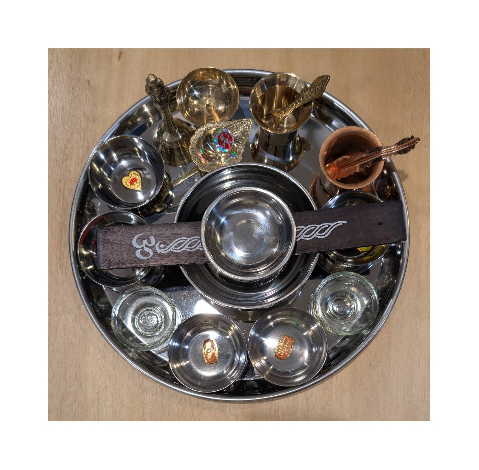 Puja Plate Set | Stainless Steel