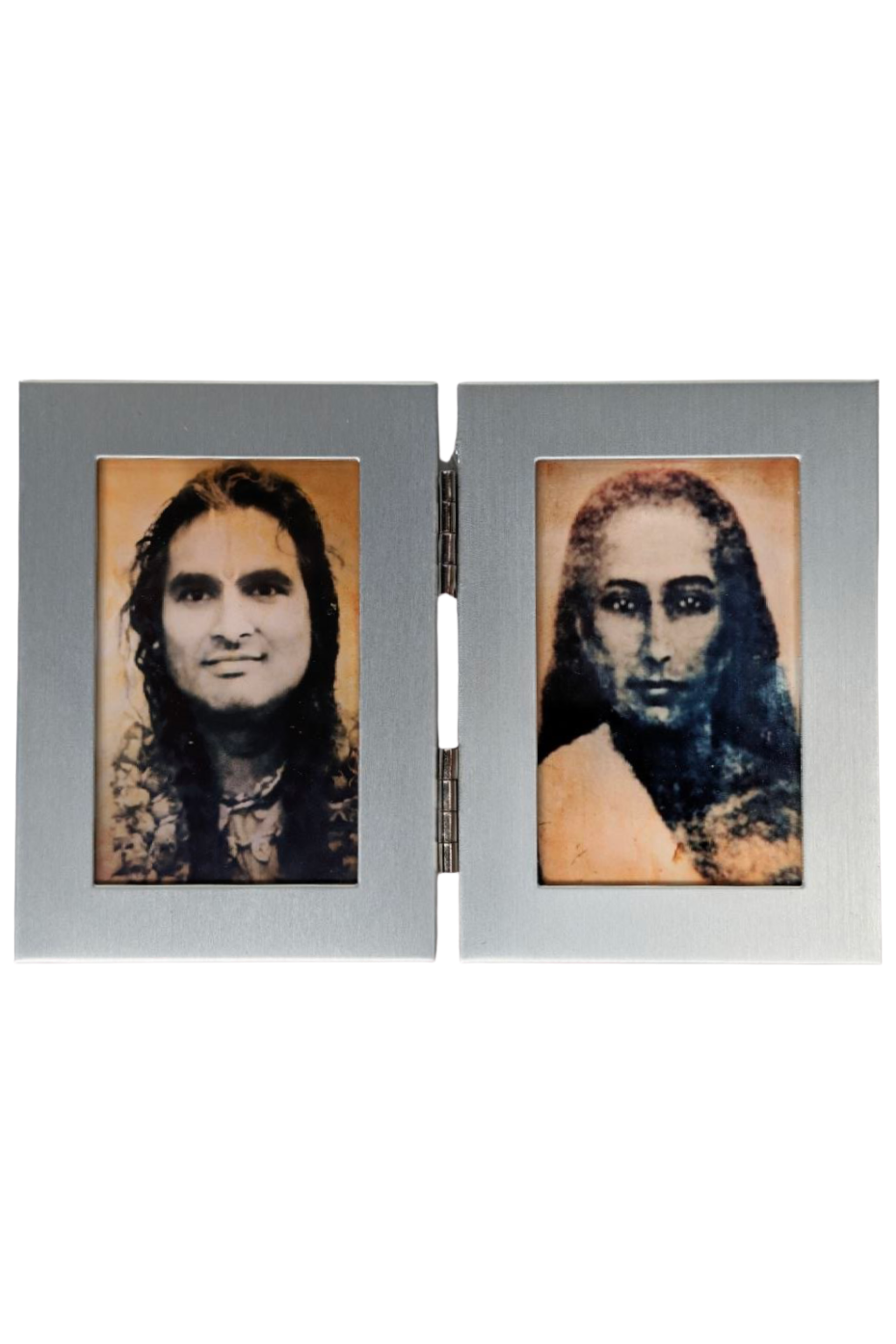 Paramahamsa Vishwananda & Mahavatar Babaji | 2 1/2 x 3 1/2 Silver