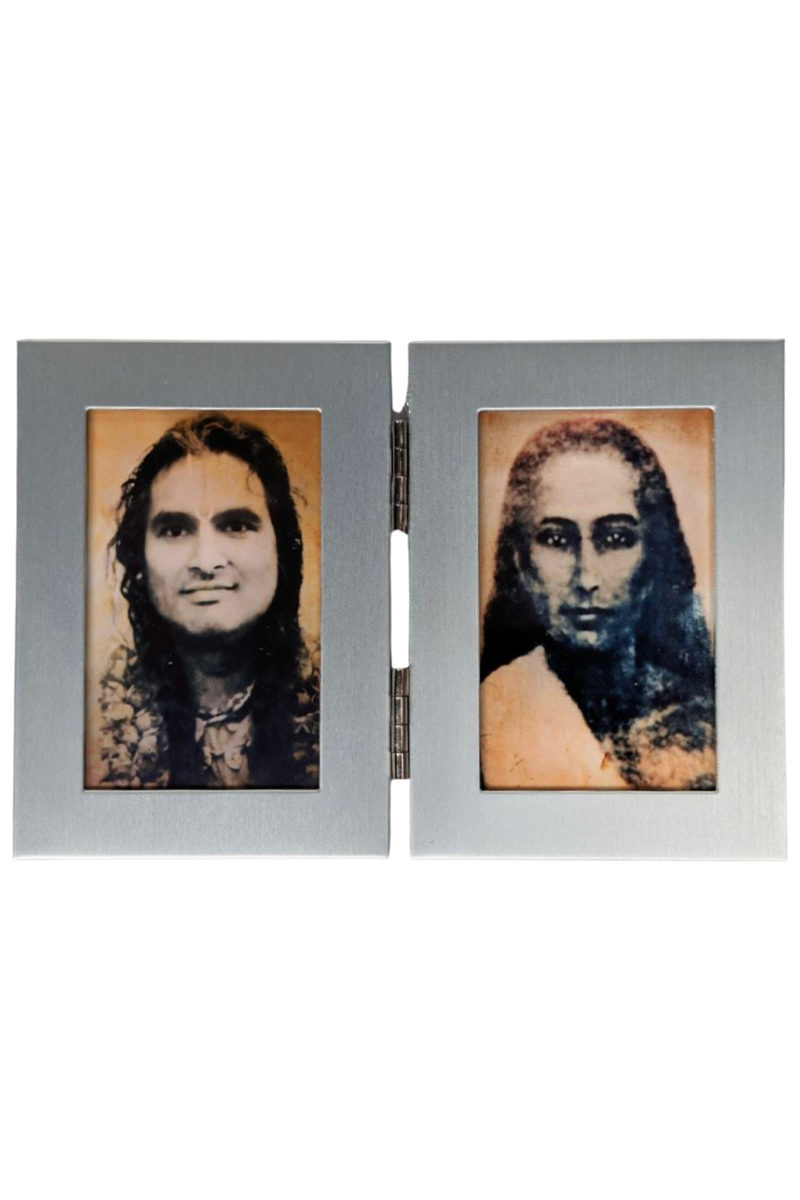 Paramahamsa Vishwananda & Mahavatar Babaji | 2 1/2 x 3 1/2 Silver