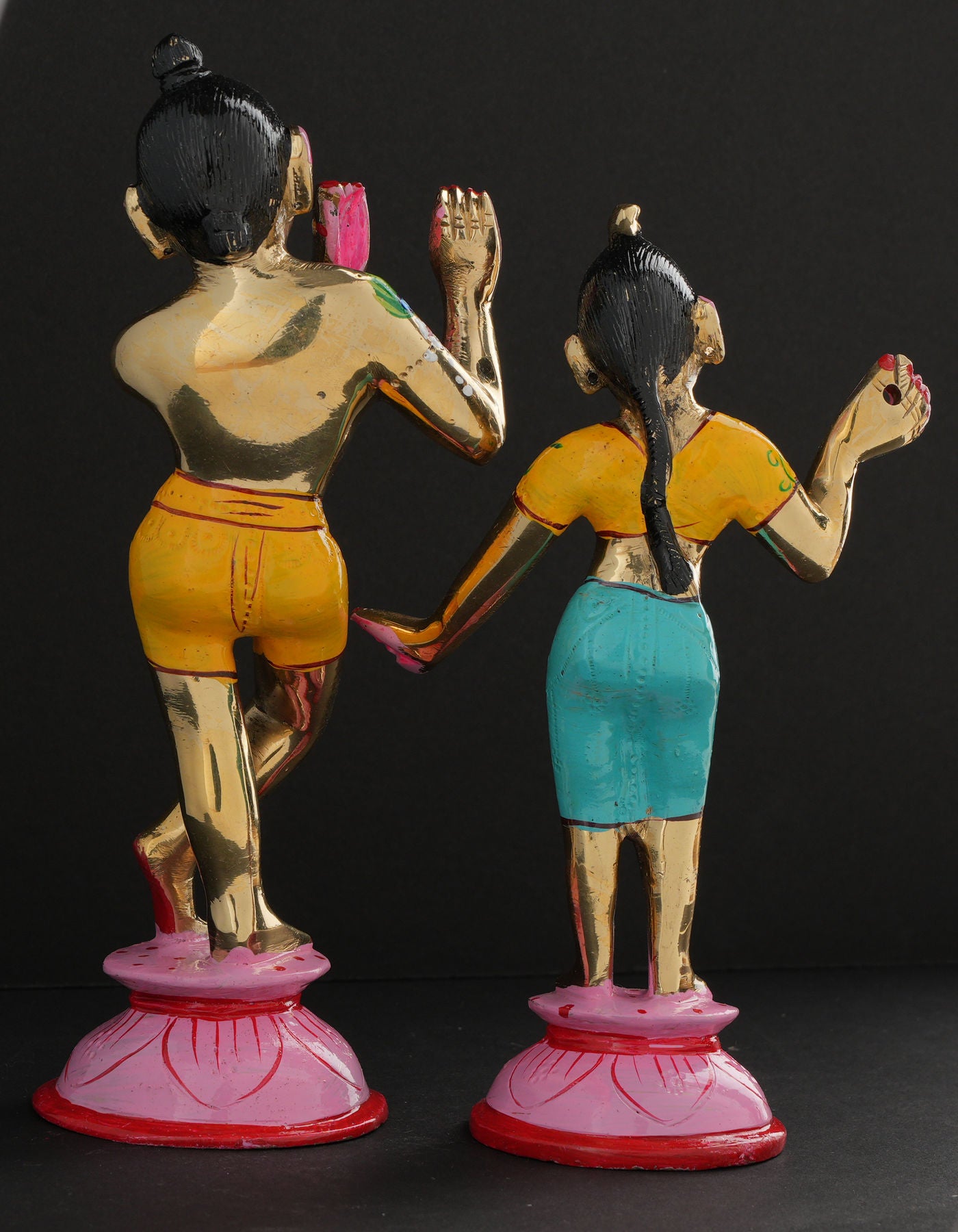 Radha Krishna | AD Golden Painted 7" Style 1