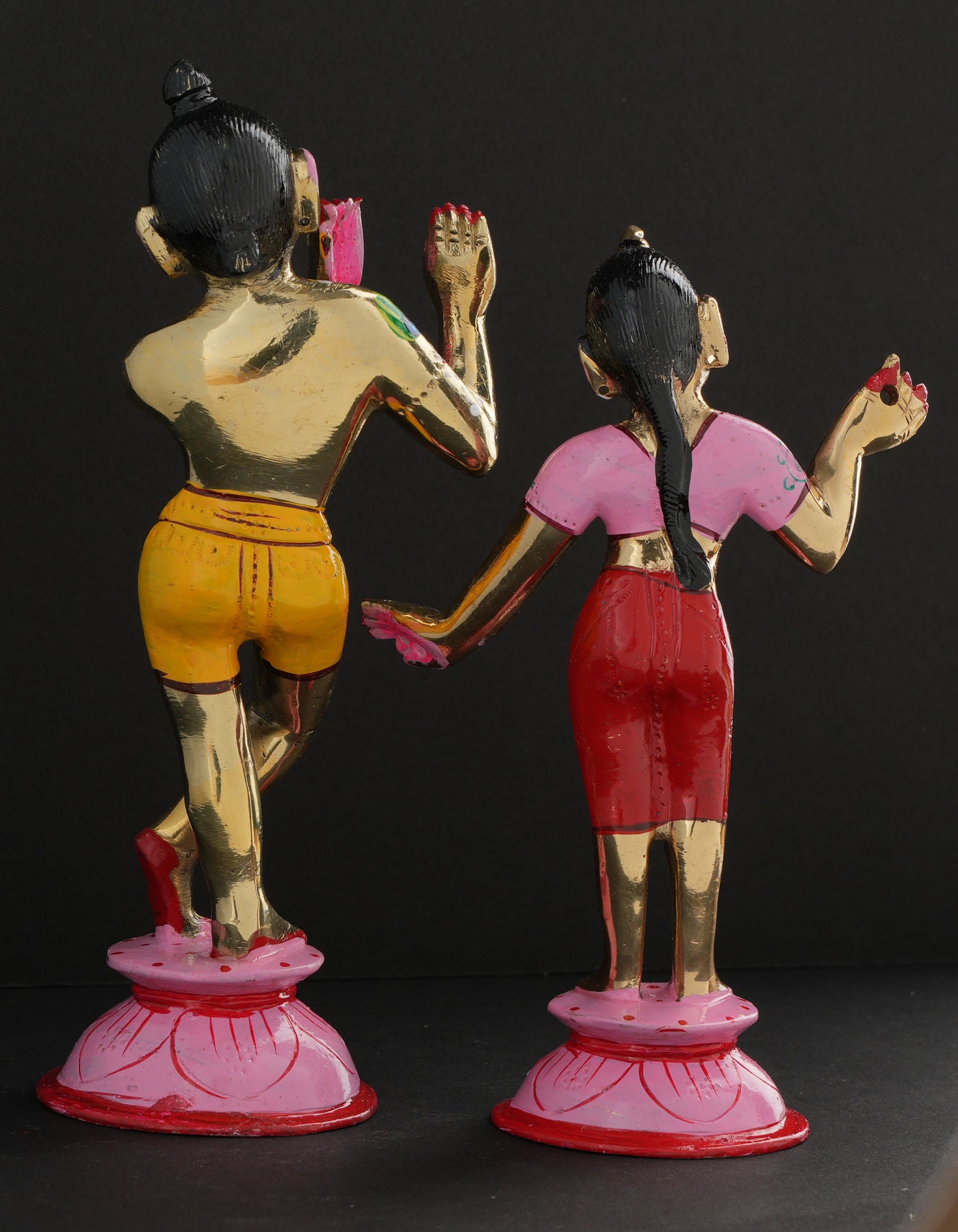Radha Krishna | AD Golden Painted 7" Style 2