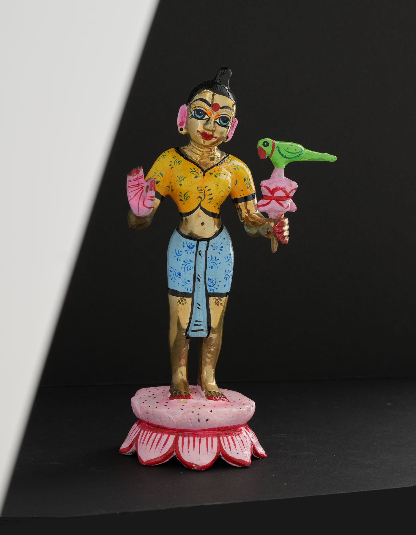 Tulsi Devi | AD Golden Painted 7"