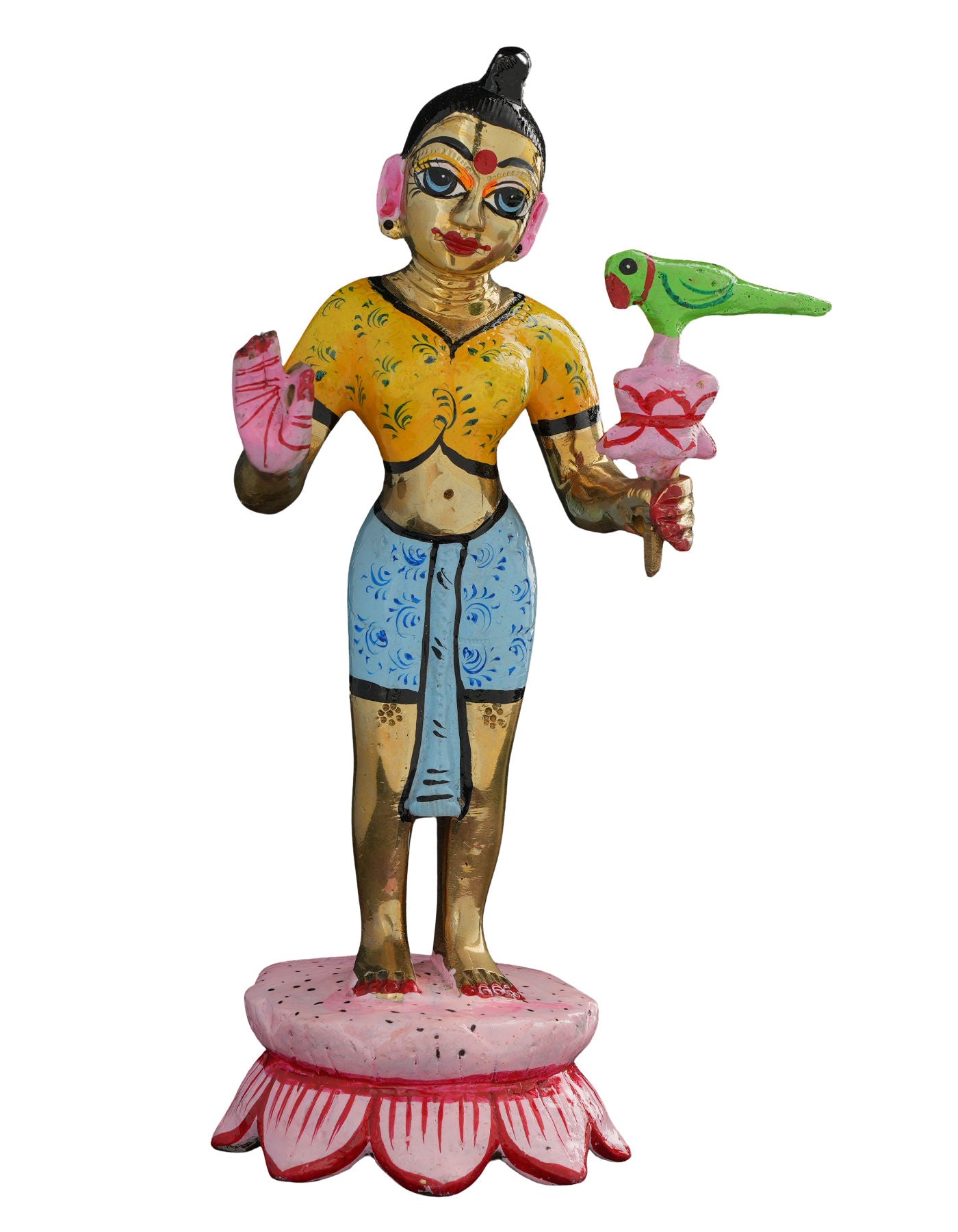 Tulsi Devi | AD Golden Painted 7"
