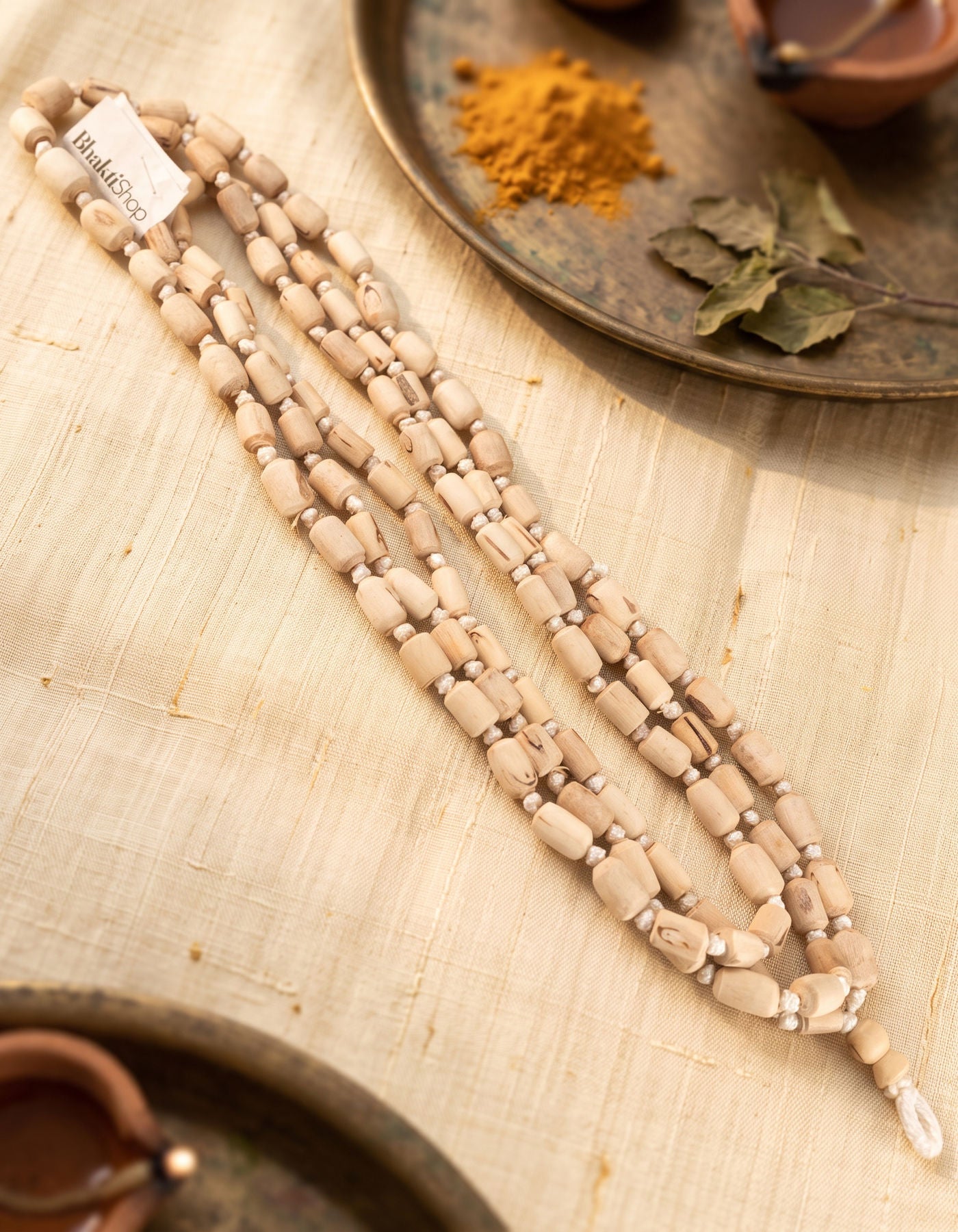 Tulsi Mala | Graduated Barrel Beads