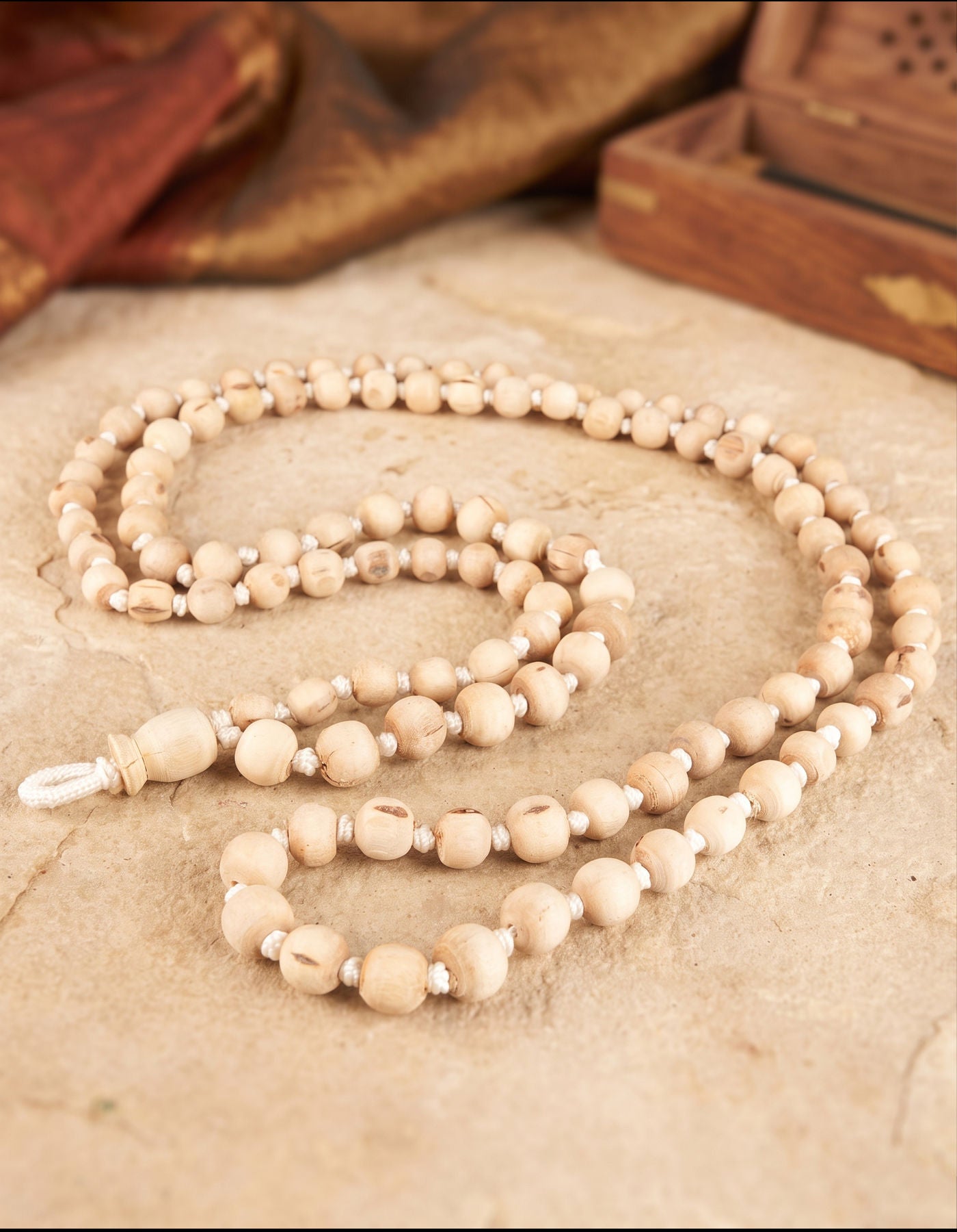 Tulsi Mala | Graduated Round Beads Large++