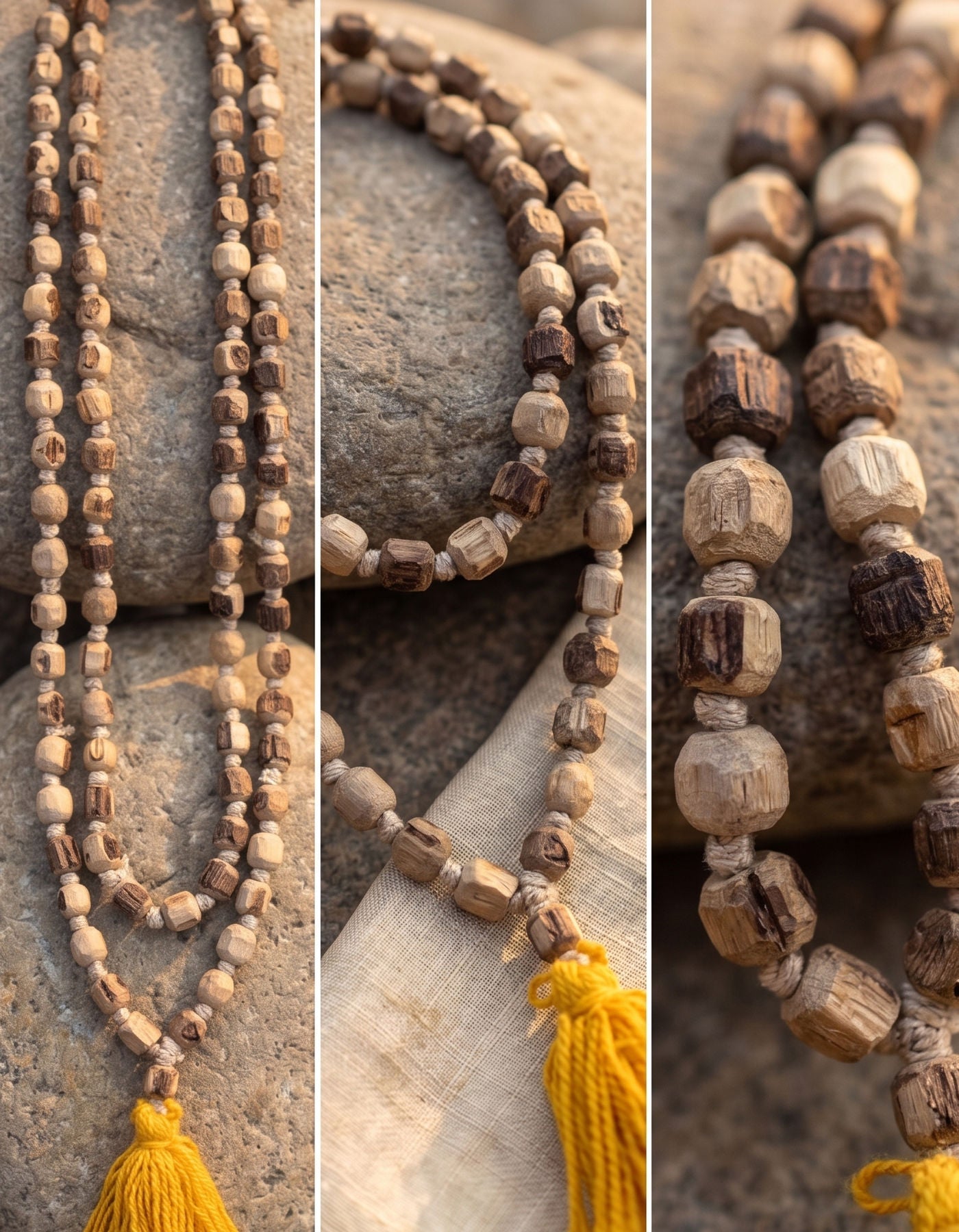 Tulsi Mala | Rough Cut Beads