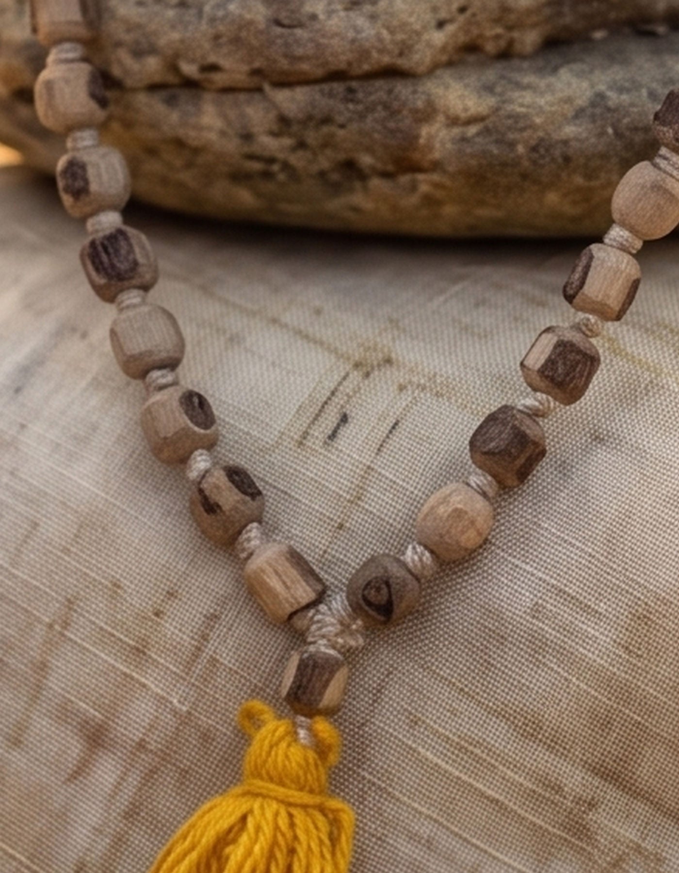 Tulsi Mala | Rough Cut Beads