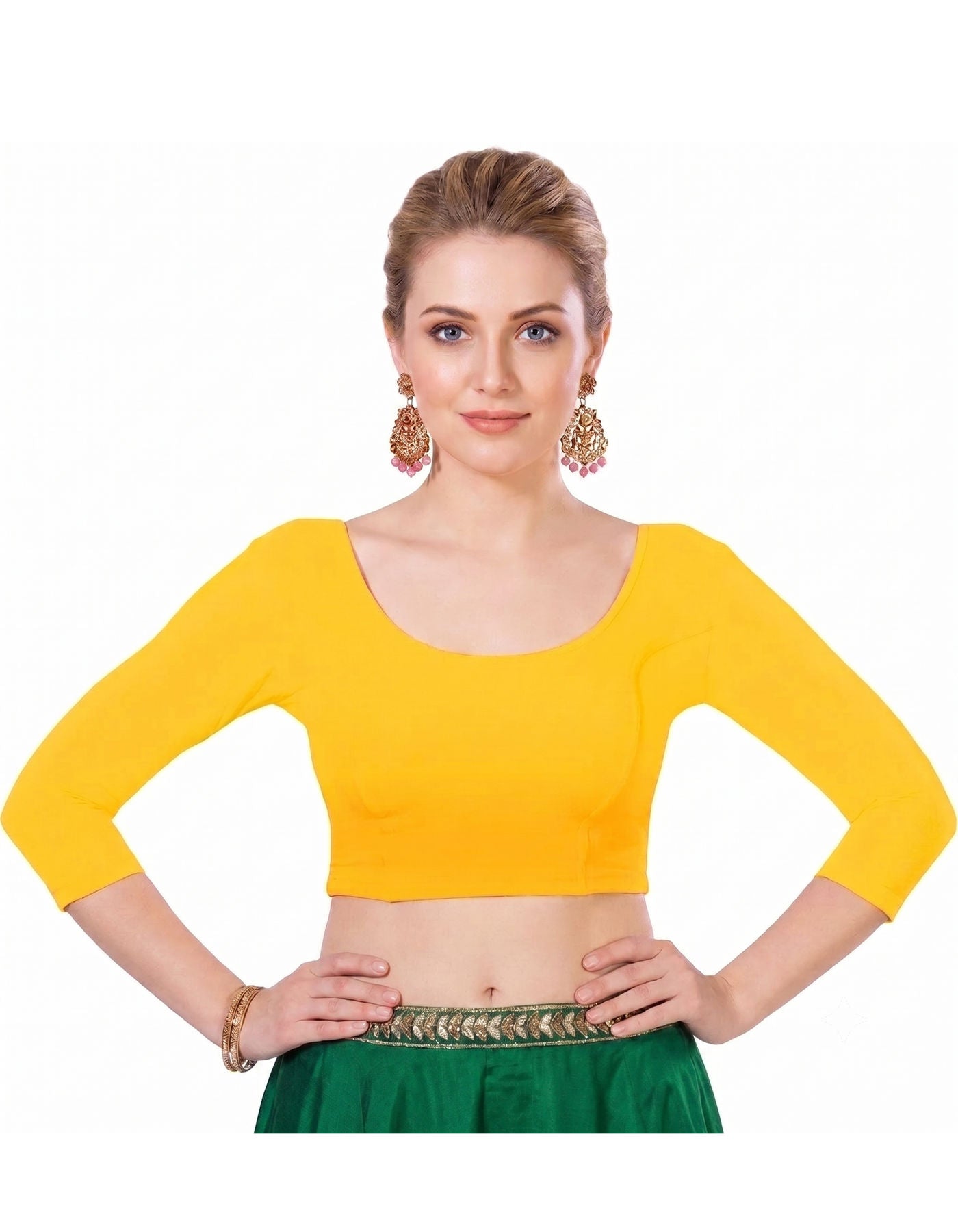 Choli | Long Sleeve Yellow